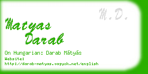 matyas darab business card